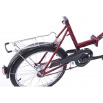 Retro skladací bicykel Fuzlu 20'' Universal / Universe 1 prevodový 15" bordová